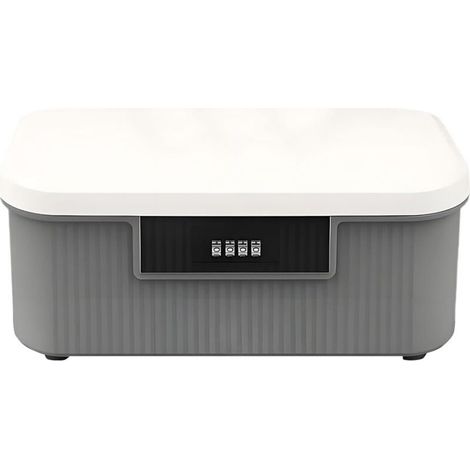 Boîte De Rangement Verrouillable Coffret Portable À Clé Avec Mot De (1/5)