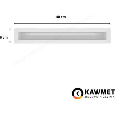 Grille de ventilation 6x40 Loft Kawmet - Couleur blanc
