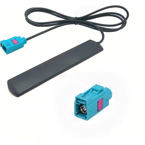 Antenne Autoradio Aurum Dab avec Amplificateur Dab+ FM, Antenne Universelle Autocollante pour Vitre De Voiture, SUV Et Camion – Câble De 3 M Et Connecteur Fakra (1/5)