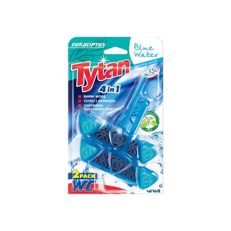 513418 Ciondolo a quattro funzioni per colorare l'acqua, colore blu titano, eucalipto.