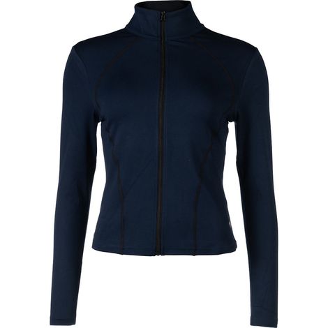 XXL, nero: Felpa tecnica con zip per equitazione da donna modello Shape