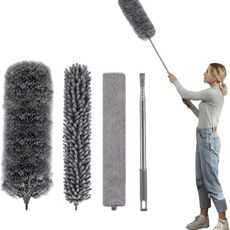 Colector de polvo, cabezal de limpieza de microfibra, diseño flexible, C (1/2)