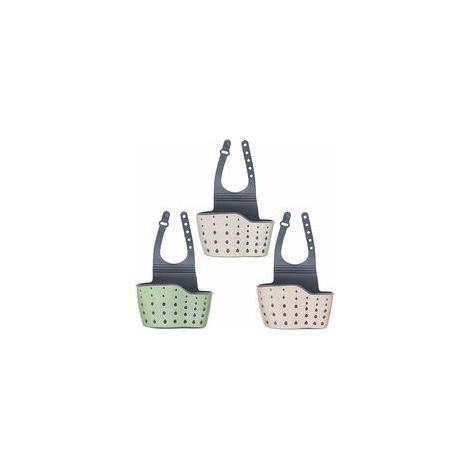 3 Pcs Supports d'Éponge Pour Évier De Cuisine à Suspendre, Éponge à Savon Égouttoir Panier Suspendu, Panier de Rangement Pour Accessoires De Lavage