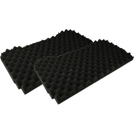 vhbw 2x pannello protettivo compatibile con Festool Systainer³ L, SYS MIDI 3 TL cassetta degli attrezzi - bugnato, gommapiuma, autoadesivo