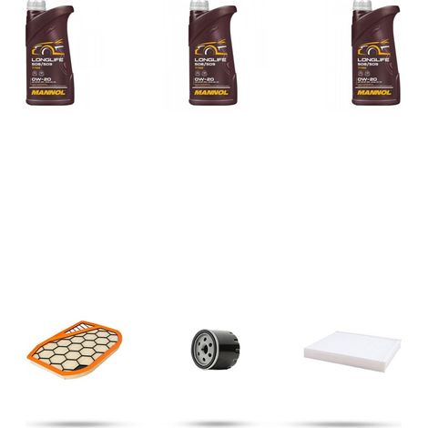 Kit tagliando 3 FILTRI e 3L OLIO compatibile con Fiat Panda III 1.0 Mild Hybrid 51kw dal 2020 (1/4)