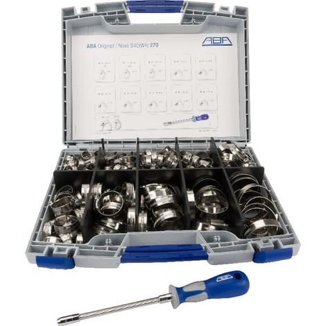 Boîte d'assortiment de colliers de serrage ABA HCS12DB76 (1/2)