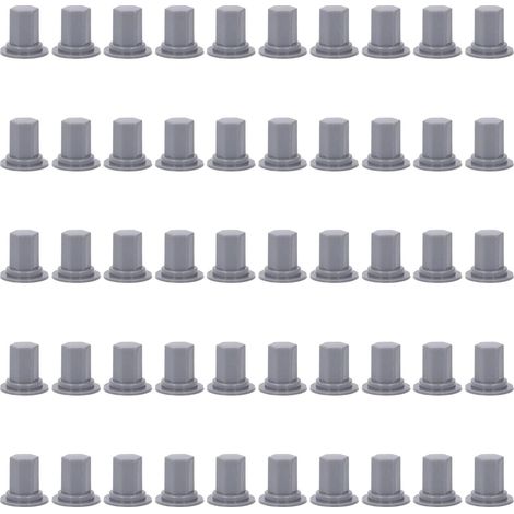 50pcs Boulon de vis hexagonale Housser les couvre-vis de protection Hexagonale à poussière imperméable Protecteur de tête de vis en silicone (M12) (1/5)