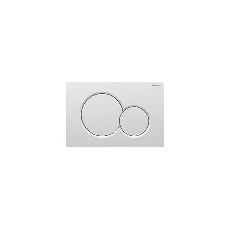 Geberit Sigma01 Betätigungsplatte für 2-Mengen-Spülung: matt verchromt, Easy-to-clean-Beschichtung (115.770.JQ.5)