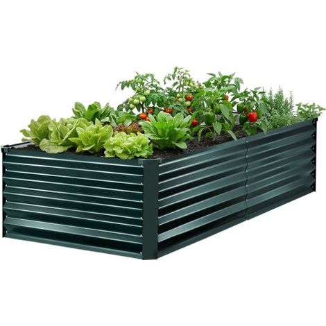 Fioriera Rialzata in Metallo Zincata 2030x1020x460 mm (1/5)