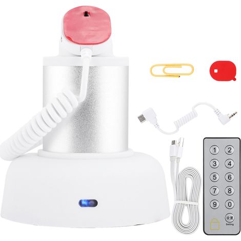Présentoir antivol pour téléphone portable avec alarme de sécurité et fonction de charge (110-240 V US) (1/5)