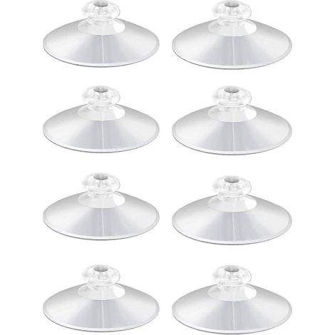 Ventouses de fixation pour étagère de douche (paquet de 8) Plastique PVC de 5 cm (1/5)