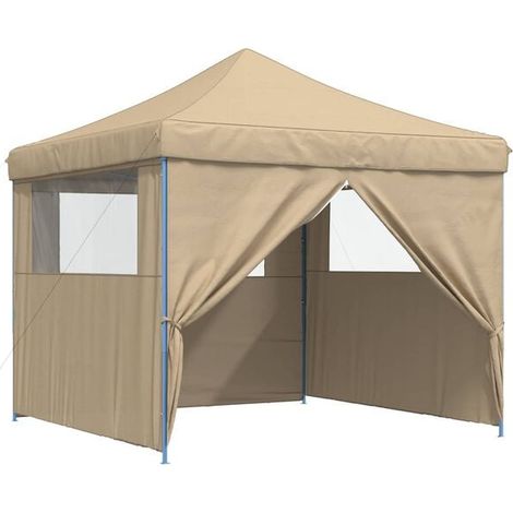 Tente de fête Beige 292 x 292 x 315 cm Tissu Oxford (1/2)