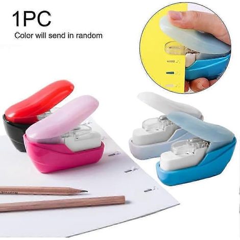 Mini agrafeuse portable sans agrafes pour la reliure de documents de bureau (1/5)
