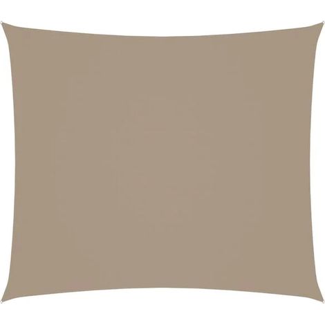 Toile de parasol rectangulaire 2 x 2,5 mètres en tissu Oxford gris-brun (1/5)