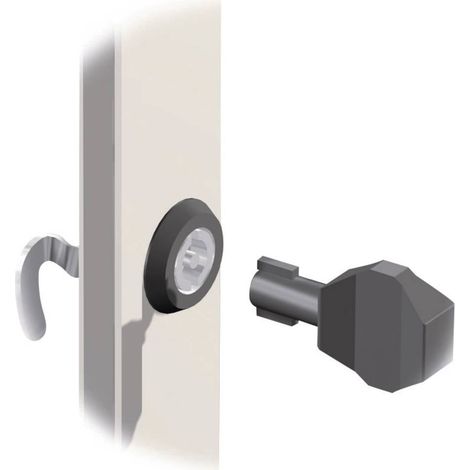 CLÉ POUR ARMOIRES DE DISTRIBUTION PANNETON DOUBLE FIBOX 8392235 POLYAMIDE NOIR 1 PC(S)