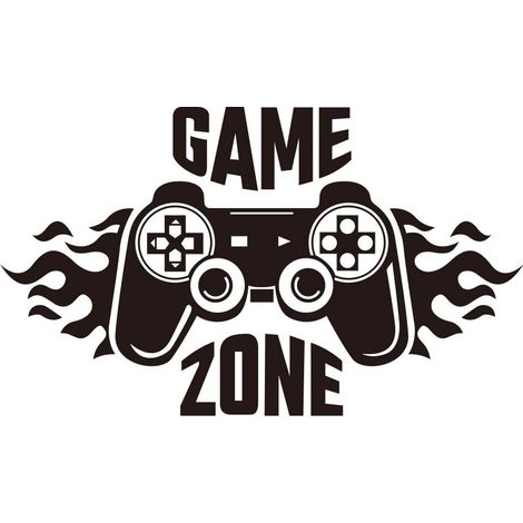 MINKUROW Game Zone Adesivi Murali In Vinile Rimovibili Per Camera Dei Ragazzi Sala Giochi Camera Da Letto Decorazione Di Sfondo (70x41 Cm) (1/5)