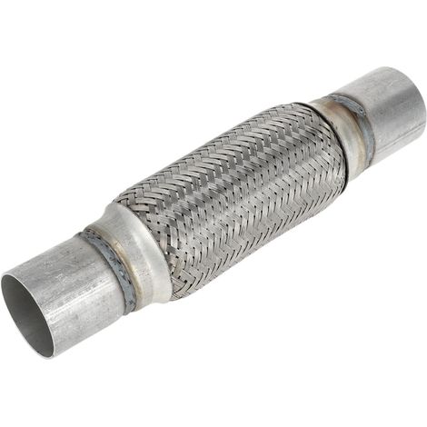 Tuyau D'Échappement Flexible 2.16 Pouces 1 Pièce Universel, Diamètre Intérieur 50mm, Longueur Totale 300mm, Tressé, Pour La Plupart Des Voitures (1/5)