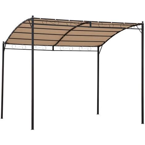 GAZEBO A PARETE 'HAVANA' mt 3 x 2,5 x h. 2,5 - telo ecru