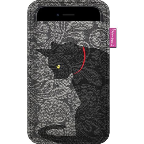 Funda XXL para smartphone, estampado de manchas - Antracita, fieltro ecológico, lavable a 40 °C - Protección para teléfono, iPhone 12 Pro Max, Samsung Galaxy S21 Ultra, Huawei Mate 40 Pro, Bertoni (1/5)