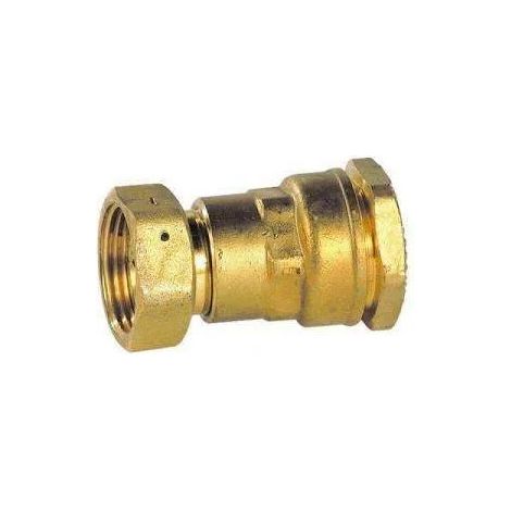 Raccordo dritto con dado imperdibile in 25x3/4 - 20X27
