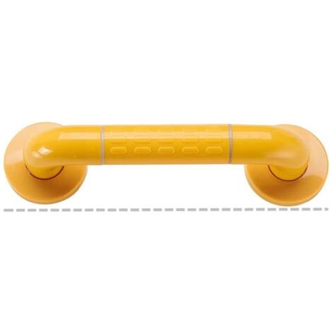 30CM gelbe WC-Haltegriff, Badezimmer Haltegriffe mit Anti-Rutsch, Edelstahl Haltegriff, Duschhaltegriff mit Leuchtringen-mit Abdeckflansch (1/5)