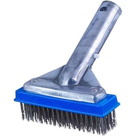 Brosse de spa pour piscine Brosse de nettoyage Brosse à main Brosse pour tapis Brosse de sol avec manche en aluminium Marches de piscine Brosse de nettoyage pour carrelage (1/5)