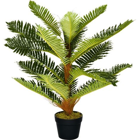 Palmier Artificiel - 85 Cm - 18 Feuilles - Pot Inclus - Intérieur Salon Bureau Chambre - 1 Piece (1/5)