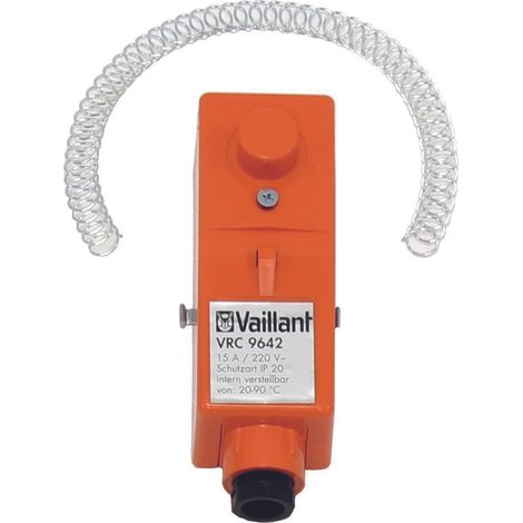 Vaillant Termostato de contacto VRC 9642 con contacto conmutado, fijación con abrazadera, 009642