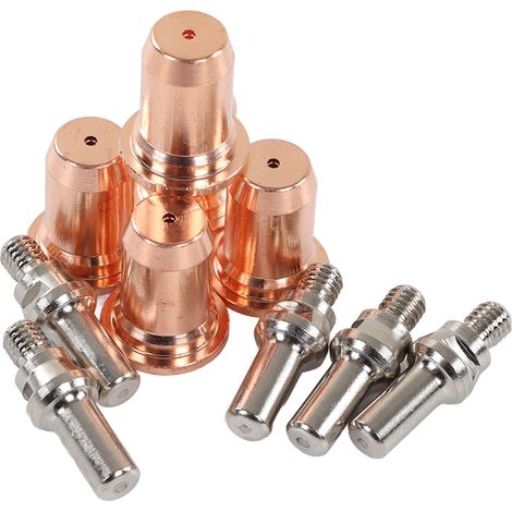 Lot de 10 accessoires pour pistolet de soudage MIG en cuivre, électrode de coupe MAG, buse de 1,1 mm pour PT60