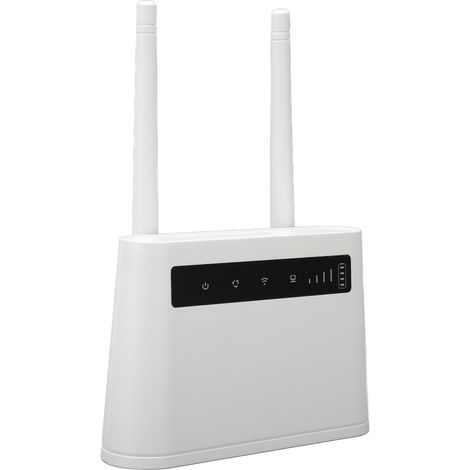 Routeur WiFi 4G 300 Mbps haut débit, batterie 4000 mAh, emplacement pour carte SIM standard, routeur LTE sans fil pour bureau et famille (1/4)