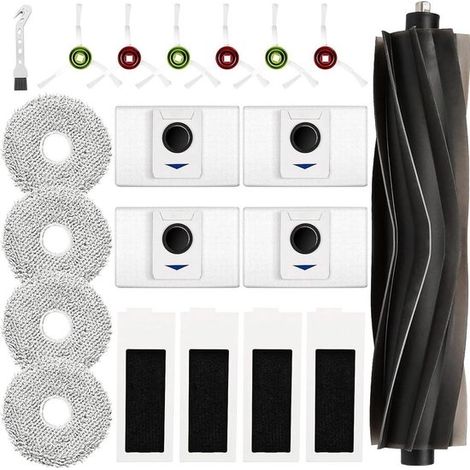 Kit de accesorios de 20 piezas para Ecovacs Deebot T20 Omni/T20e Omni: cepillos principales/laterales, bolsas para polvo, mopas y filtros. (1/3)