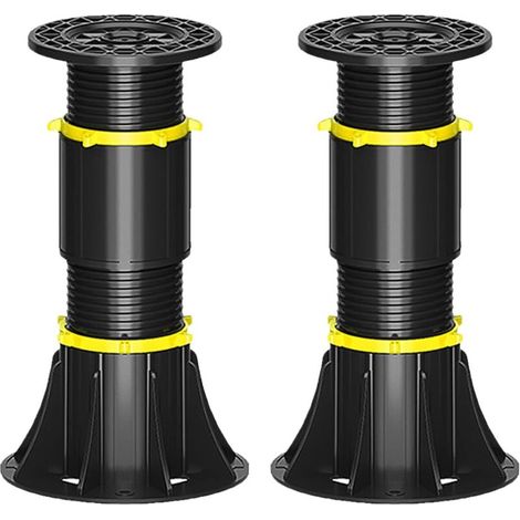 höhenverstellbare Bettfüße (21–34 cm), Mittellatten-Stützfüße, Ersatz für verstellbare Bettgestell-Stützfüße, geeignet für Bettgestelle (1/4)