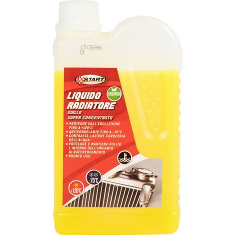 Liquido radiatore giallo puro effetto anticongelante -70°C 500ML (1/4)