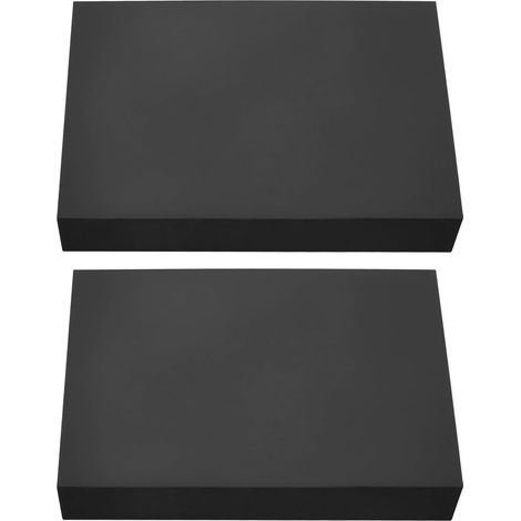 2 Blocs de Lot de Support en Caoutchouc pour Poutre de Levage 120 X 80 X 20 Mm Adaptés Aux Ciseaux de Levage de Voiture Atelier de Réparation Noir (1/5)