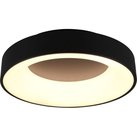 Plafoniera da Interno a Led in Metallo Nero Opaco (1/2)