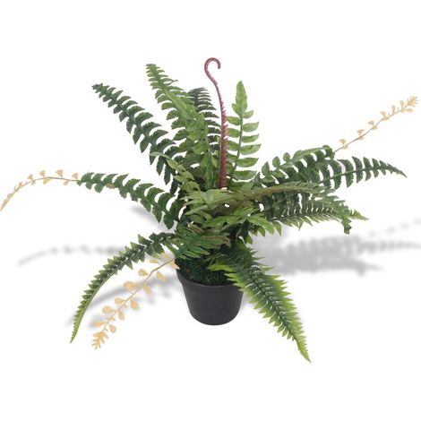 Pianta artificiale con vaso di felce 50 cm verde DEC021918