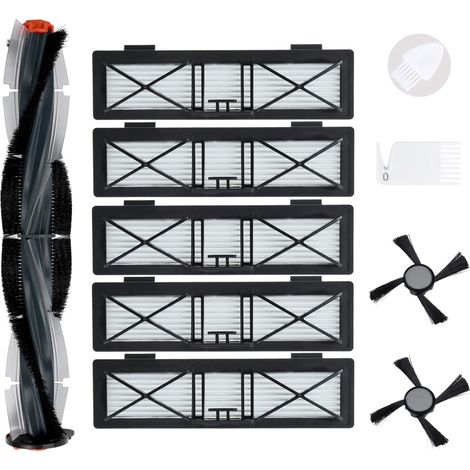 Ersatzteilset kompatibel mit Neato D-Serie D75 D80 D85 Connected D3 D4 D5 D6 D7 Roboter, 1 Bürstenreinigungswerkzeug, 1 Filterreinigungsbürste
