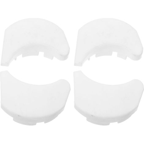 4 Pièces Embouts en Plastique pour Barre de Store, Blanc, Lot (1/5)