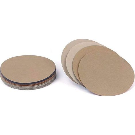 Disques de Ponçage secs et Humides à l'eau Ronde Grain 4000/5000/7000/10000 Crochet et Boucle Disque de Papier Abrasif Feuille de Sable 20pcs / Lot 125mm 5 Pouces Ensemble Varié (1/5)