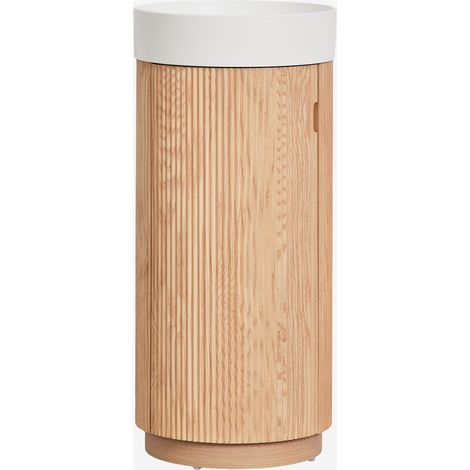 SKLUM Badezimmerschrank-Set Ø40 cm aus Holz mit integriertem Waschbecken Freia (1/5)
