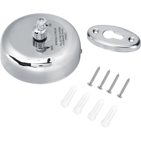 Corde à Linge Rétractable - Câble Acier Inoxydable 304 - Pour Balcon Salle De Bain - 2 M (1/5)