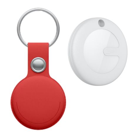 Localizador Leotec Mitag LETAG01R compatible con Apple/ Incluye Llavero/ Rojo