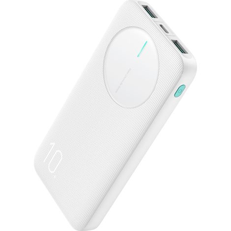 Powerbank JR-PBF12 10000mAh 2.4A 2x USB-A 1x USB-C - bianco (1/5)