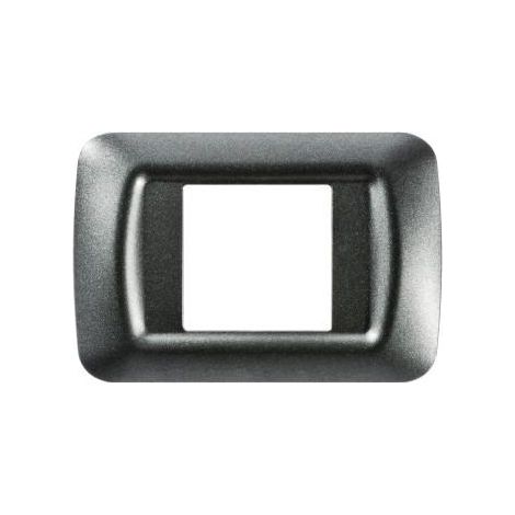 PLAQUE 2 POS.ARDOISE METALL.TOP SYSTEM GEWISS GW22612