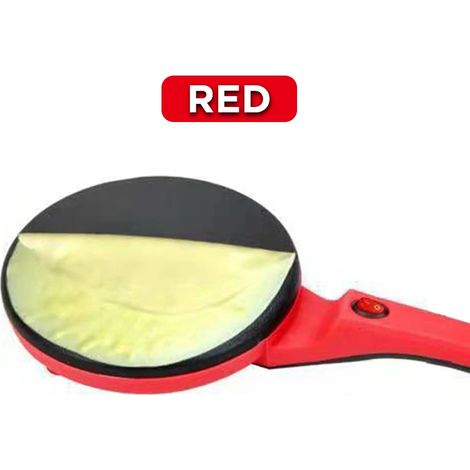(Rouge, 220 V) Crêpière électrique, appareil à pizza, poêle antiadhésive, appareil à gâteaux (1/5)