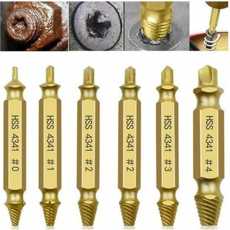 Pack Broken Screwdriver Bits [Gold], Damaged Stripped Screwdriver Removal Tool, Easy to Remove Stripped and Broken Screws MUMU