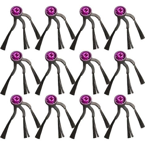 Brosse pour aspirateur Side Brosses pour Midea V16 / Eureka J15 Evo Ultra Self – Emptying Robot Aspirateur Edge Nylon Brosses 12PCS (1/5)