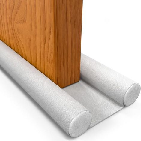 Insulating Door Draft Stopper – Anti-Draft, Sound and Thermal Insulation, Weatherproof, Adjustable up to 93cm (1, White) (1/5)