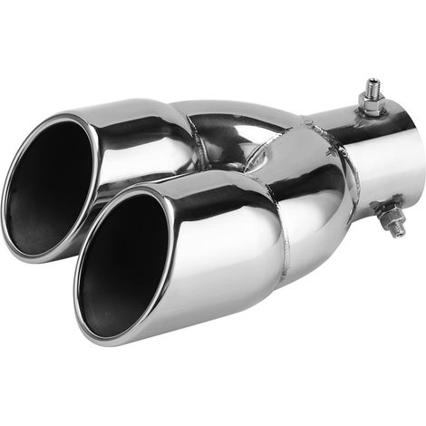 Embout de pot d'échappement double en acier inoxydable 201, sortie 63‑76‑220 mm, pour voiture (1/5)