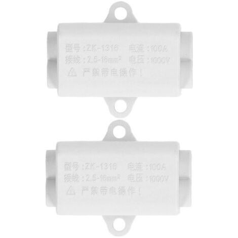 2Pcs T Type Wire Connector Screw Terminal Junction Block Kit 1000V 100A ZK‑1316 (1/5)